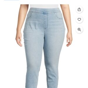 Terra & Sky Women's Light Blue Jeggings